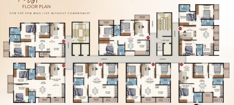 3 BHK 1155 Sq.ft. Apartment for Sale in Panathur, Bangalore