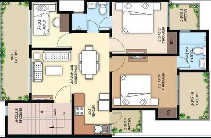 2.5 BHK 1600 Sq.ft. Apartment for Sale in Sohna, Gurgaon