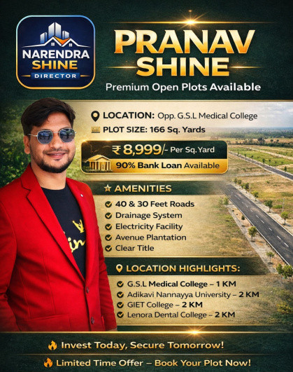  167 Sq.ft. Residential Plot for Sale in Velugubanda, Rajahmundry