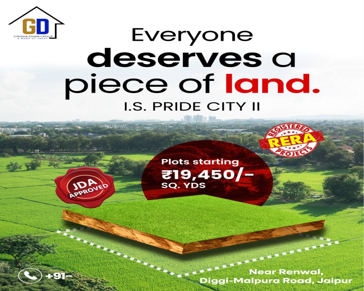  87 Sq. Yards Residential Plot for Sale in Diggi Road, Jaipur