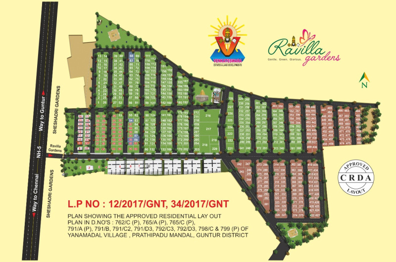 2 BHK 1080 Sq.ft. Apartment for Sale in Chilakaluripet, Guntur