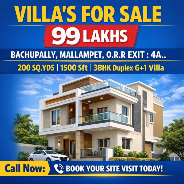  200 Sq. Yards Residential Plot for Sale in Mallampet, Hyderabad