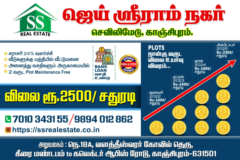  880 Sq.ft. Residential Plot for Sale in Sevilimedu, Kanchipuram