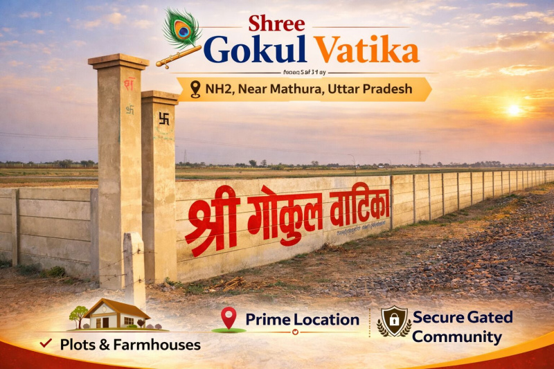  100 Sq. Yards Residential Plot for Sale in Chhata, Mathura