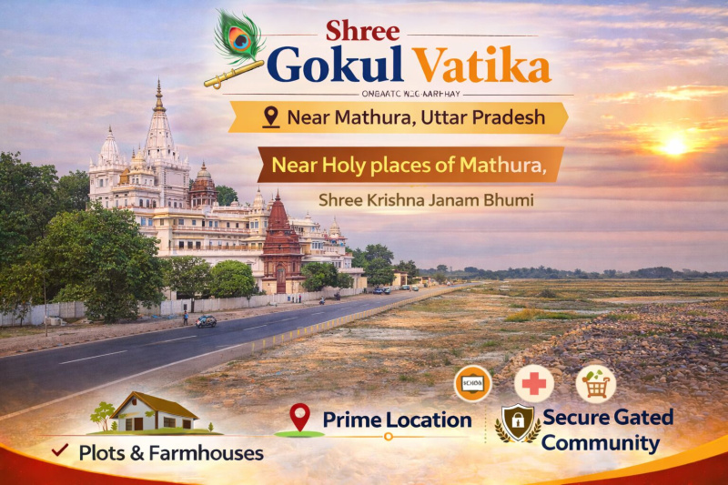  80 Sq. Yards Residential Plot for Sale in Chhata, Mathura