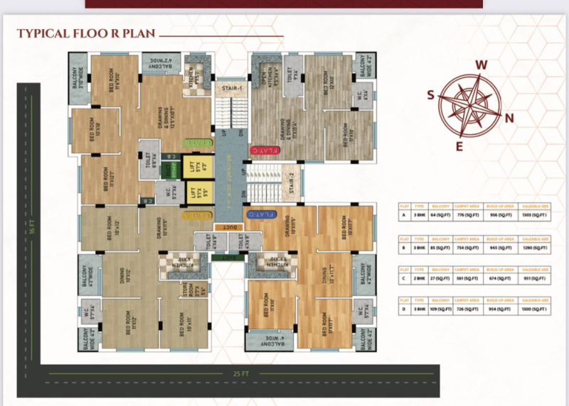 2 BHK 951 Sq.ft. Apartment for Sale in Fuljhore Road, Durgapur