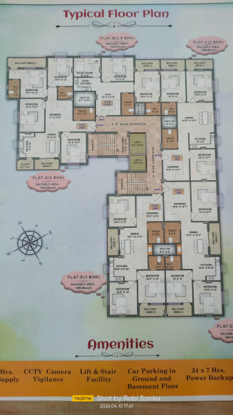 3 BHK 1598 Sq.ft. Apartment for Sale in Bidhannagar, Durgapur