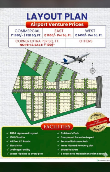  4 Cent Residential Plot for Sale in Akkarampalle, Tirupati