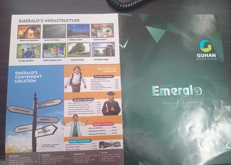  980 Sq.ft. Residential Plot for Sale in Red Hills, Chennai