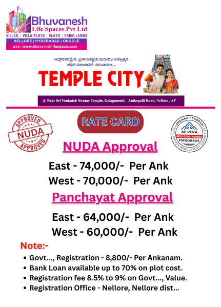  1800 Sq.ft. Residential Plot for Sale in Golagamudi, Nellore