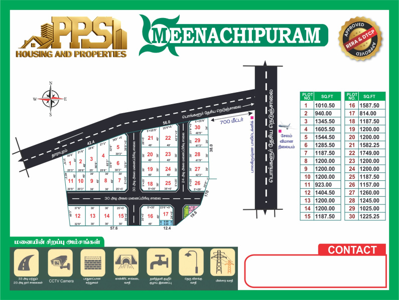  814 Sq.ft. Residential Plot for Sale in Omalur, Salem