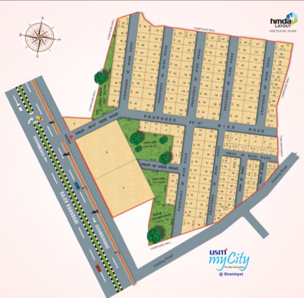  200 Sq. Yards Residential Plot for Sale in Shamirpet, Hyderabad