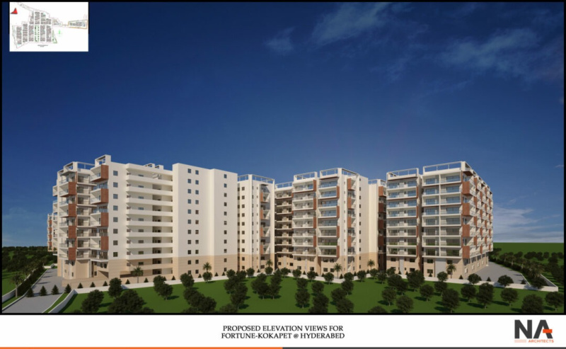 3 BHK 2480 Sq.ft. Apartment for Sale in Kokapet, Hyderabad