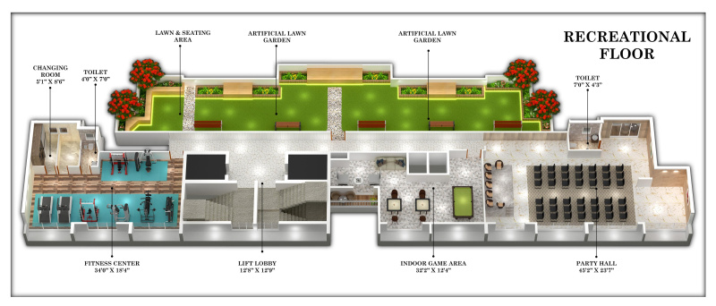 2 BHK 1250 Sq.ft. Apartment for Sale in Seawoods, Navi Mumbai