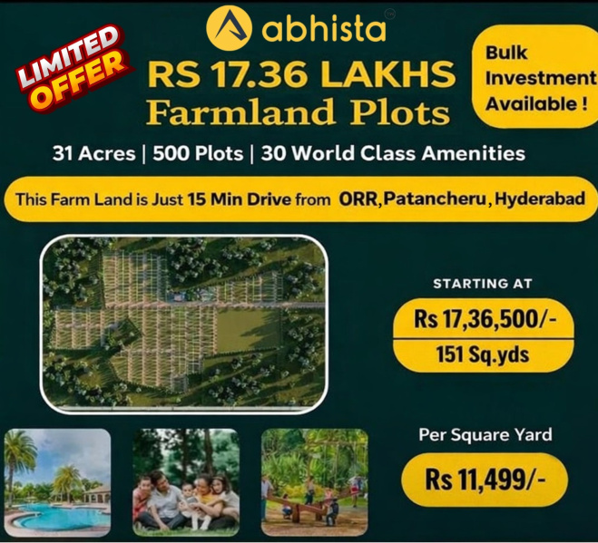  151 Sq. Yards Residential Plot for Sale in Patancheru, Hyderabad