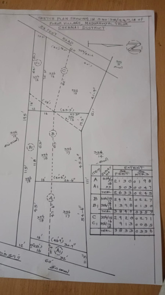  2920 Sq.ft. Residential Plot for Sale in Porur, Chennai