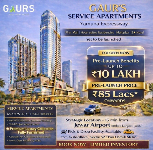  580 Sq.ft. Studio Apartment for Sale in Yamuna Expressway, Greater Noida