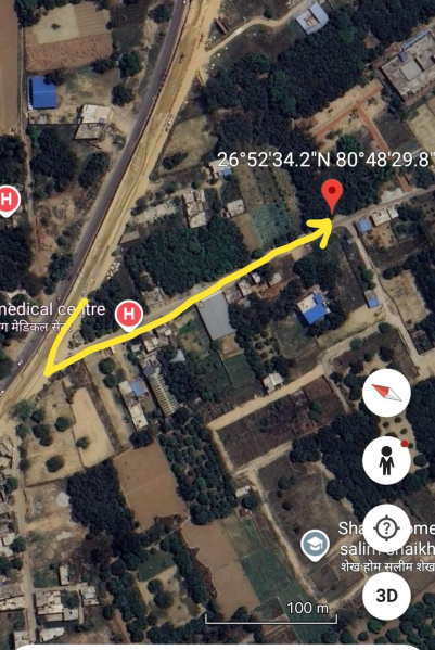  5500 Sq.ft. Commercial Land for Sale in Kakori, Lucknow