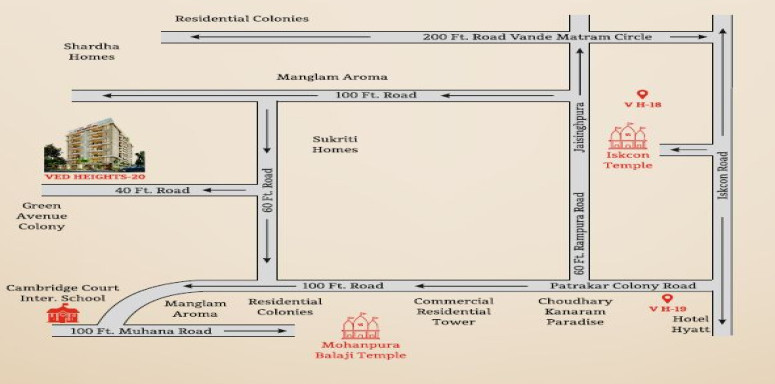 3 BHK 1600 Sq.ft. Apartment for Sale in Mansarovar Extension, Jaipur