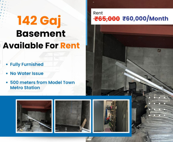  1300 Sq.ft. Commercial Shop for Rent in Block B, Gujranwala Town, Delhi