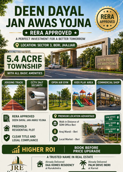 156 Sq. Yards Residential Plot for Sale in Sector 29, Jhajjar