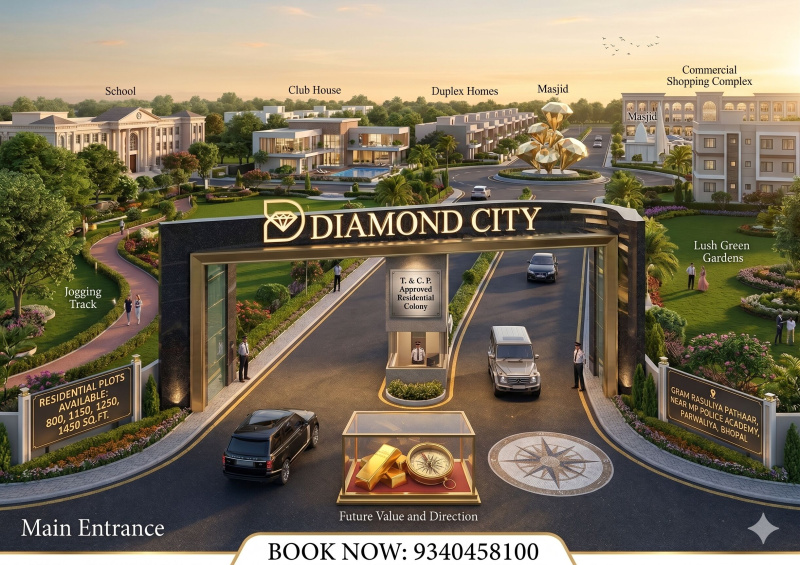  800 Sq.ft. Residential Plot for Sale in Airport Road, Bhopal