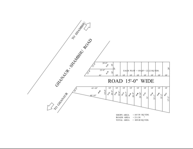  22 Sq. Yards Commercial Shop for Sale in Ghanaur, Patiala