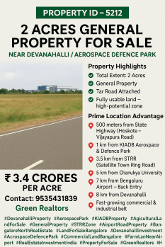  Agricultural Land for Sale in Devanahalli, Bangalore