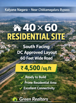 Residential Plot for Sale in Kalyananagara, Chikmagalur,