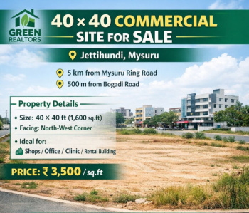  Commercial Land for Sale in Jettihundi, Mysore