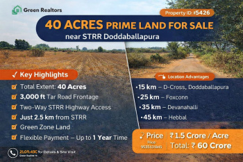  Commercial Land for Sale in Doddaballapur, Bangalore