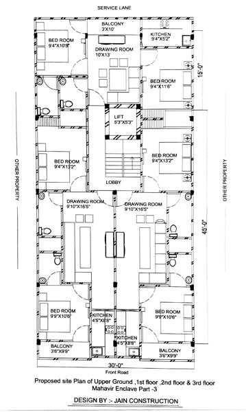 2 BHK Builder Floor 75 Sq. Yards for Sale in
