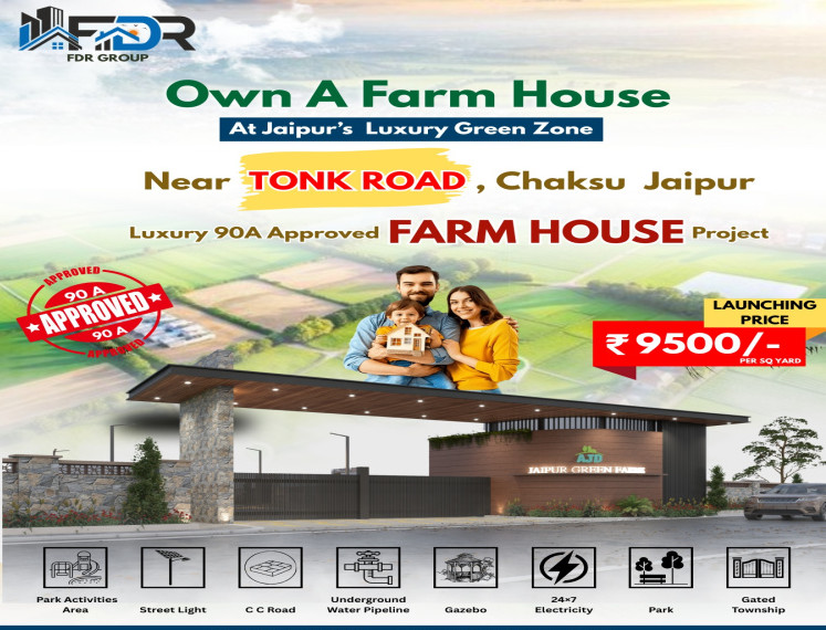 2 BHK 501 Sq. Yards Farm House for Sale in Tonk Road, Jaipur