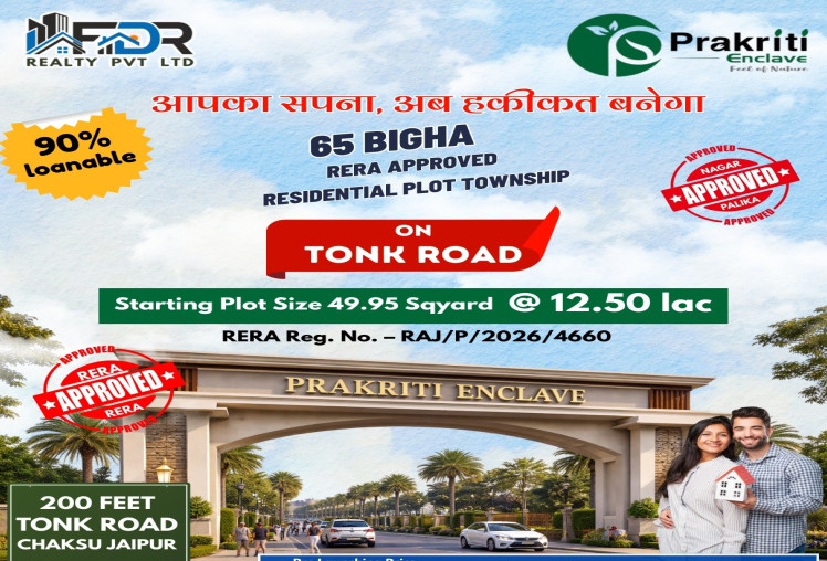  89 Sq. Yards Residential Plot for Sale in Chaksu, Jaipur