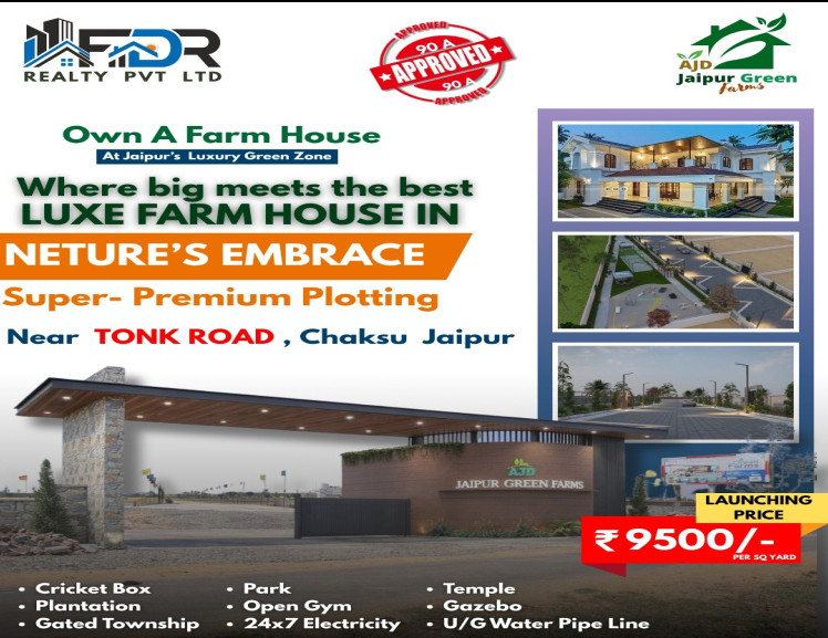 2 BHK 502 Sq. Yards Farm House for Sale in Chaksu, Jaipur