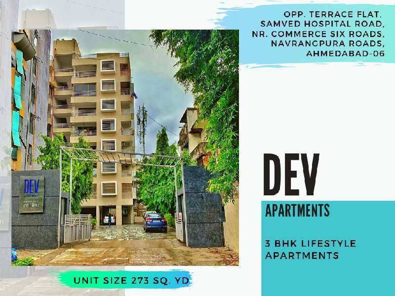 3 BHK Apartment 273 Sq. Yards for Sale in Navrangpura, Ahmedabad