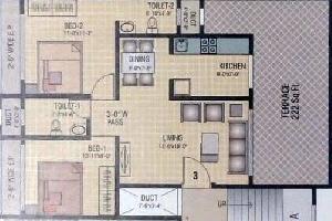 2 BHK Flat for Sale in Uthalsar, Thane West, 