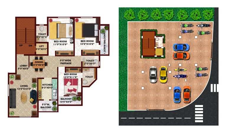 3 BHK Residential Apartment 1680 Sq.ft. for Sale in Surendra Nagar, Nagpur
