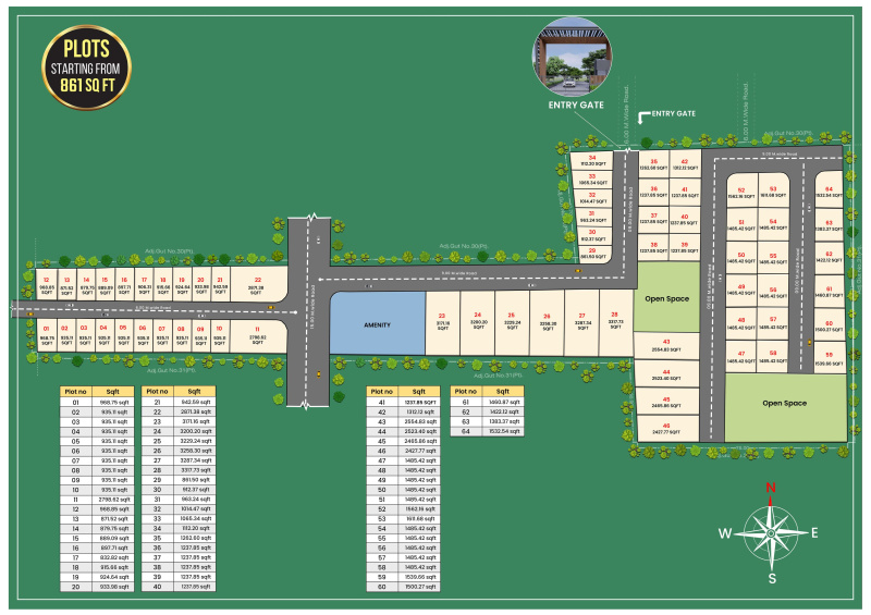  968 Sq.ft. Residential Plot for Sale in Sambhaji Nagar, Aurangabad