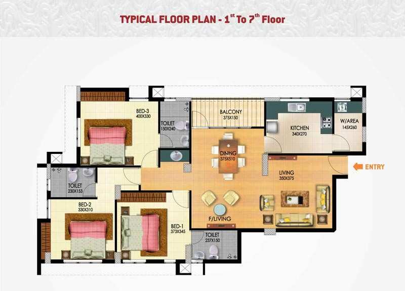3 BHK Residential Apartment 1682 Sq.ft. for Sale in Palayam, Thiruvananthapuram