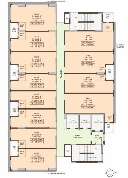  Office Space 303 Sq.ft. for Sale in Wagle Estate, Thane