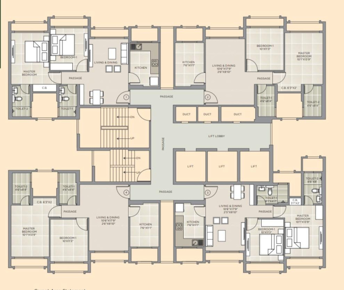 2 BHK Apartment 697 Sq.ft. for Sale in Ghodbunder Road, Thane