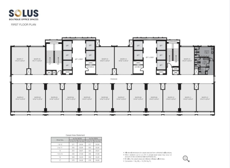  Office Space 377 Sq.ft. for Sale in Ghodbunder Road, Thane