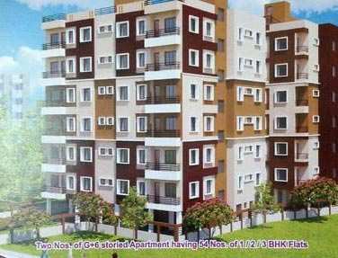 3 BHK Apartment 770 Sq.ft. for Sale in Arrah Kalinagar, Durgapur
