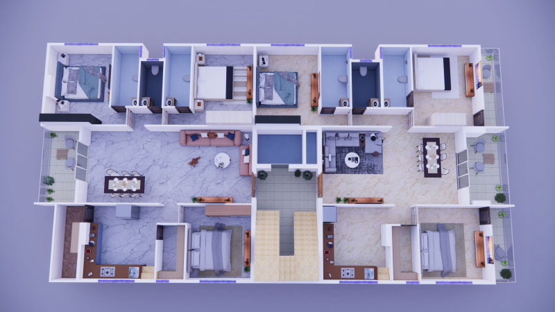 3 BHK Apartment 1550 Sq.ft. for Sale in Chandak Nagar, Solapur