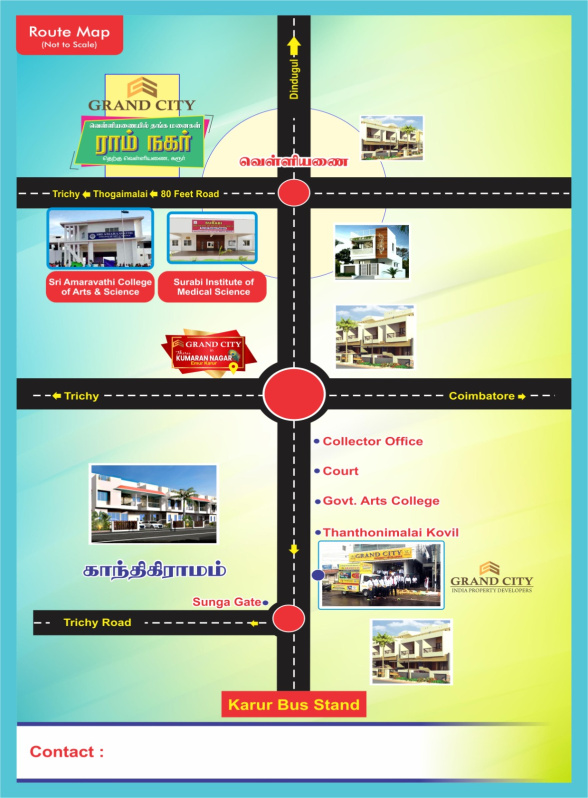  Residential Plot 1200 Sq.ft. for Sale in Amaravathy Nagar, Karur