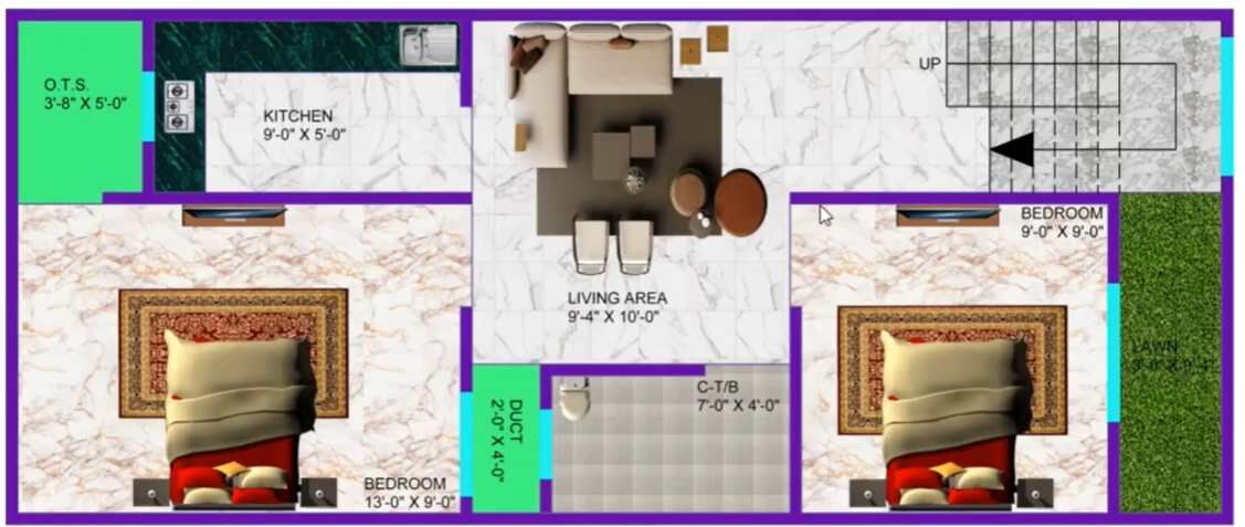 2 BHK House 750 Sq.ft. for Sale in Satyam Vihar, Raipur
