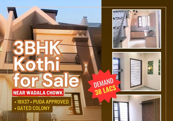 3 BHK House 725 Sq.ft. for Sale in Wadala Chowk, Jalandhar