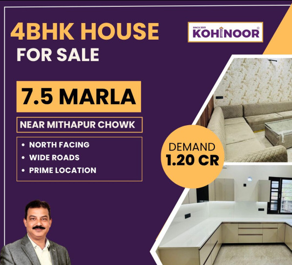 4 BHK 1552 Sq.ft. House for Sale in Mithapur, Jalandhar