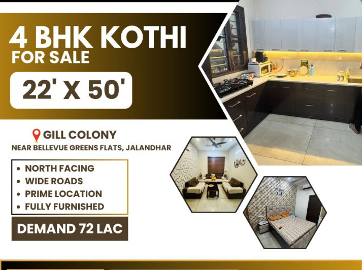 4 BHK House 1100 Sq.ft. for Sale in Mithapur, Jalandhar